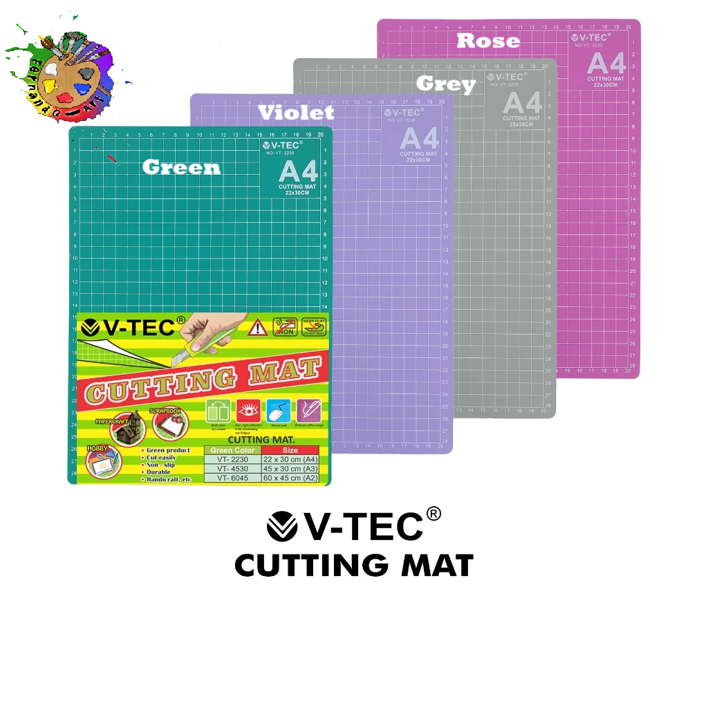 

V-Tec Cutting Mat A4 VT-2230/3mm Alas Potong Cutter Original