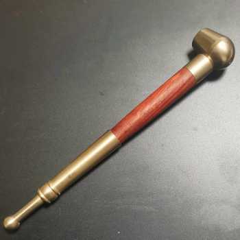 FUMI Pipa Rokok Tobacco Smoking Pipe Metal Straight Chinese Style - TB1