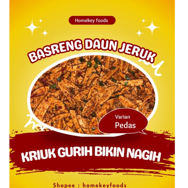 

BASRENG VIRAL - BASRENG STIK DAUN JERUK BUMBU BASAH MELIMPAH 100gr - Homekey foods