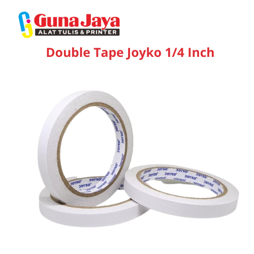 

Double Tape Joyko 1/4 Inch - Tape Perekat Serbaguna untuk Keperluan Pengemasan dan Kerajinan - GunajayaATK