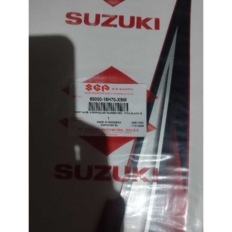 striping set shogun RR summer red titan black 2009 sgp