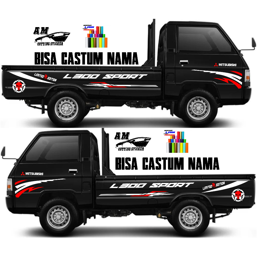 Stiker mobil pick up L300 pick up suzuki apv pick up grandmax terbaru promo stiker mobil L300