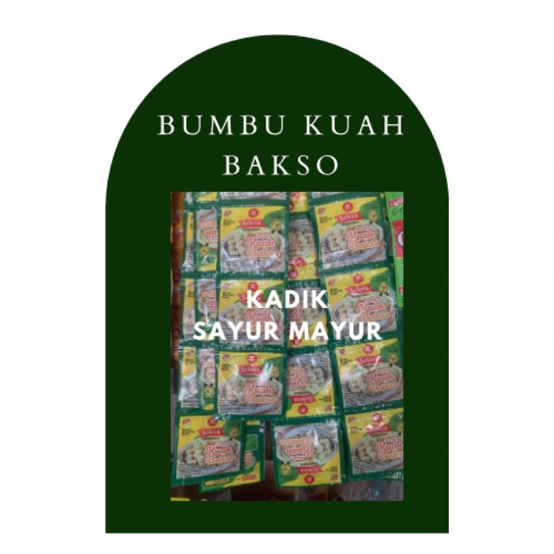 

BUMBU KUAH BAKSO SELERA NUSANTARA 10pcs