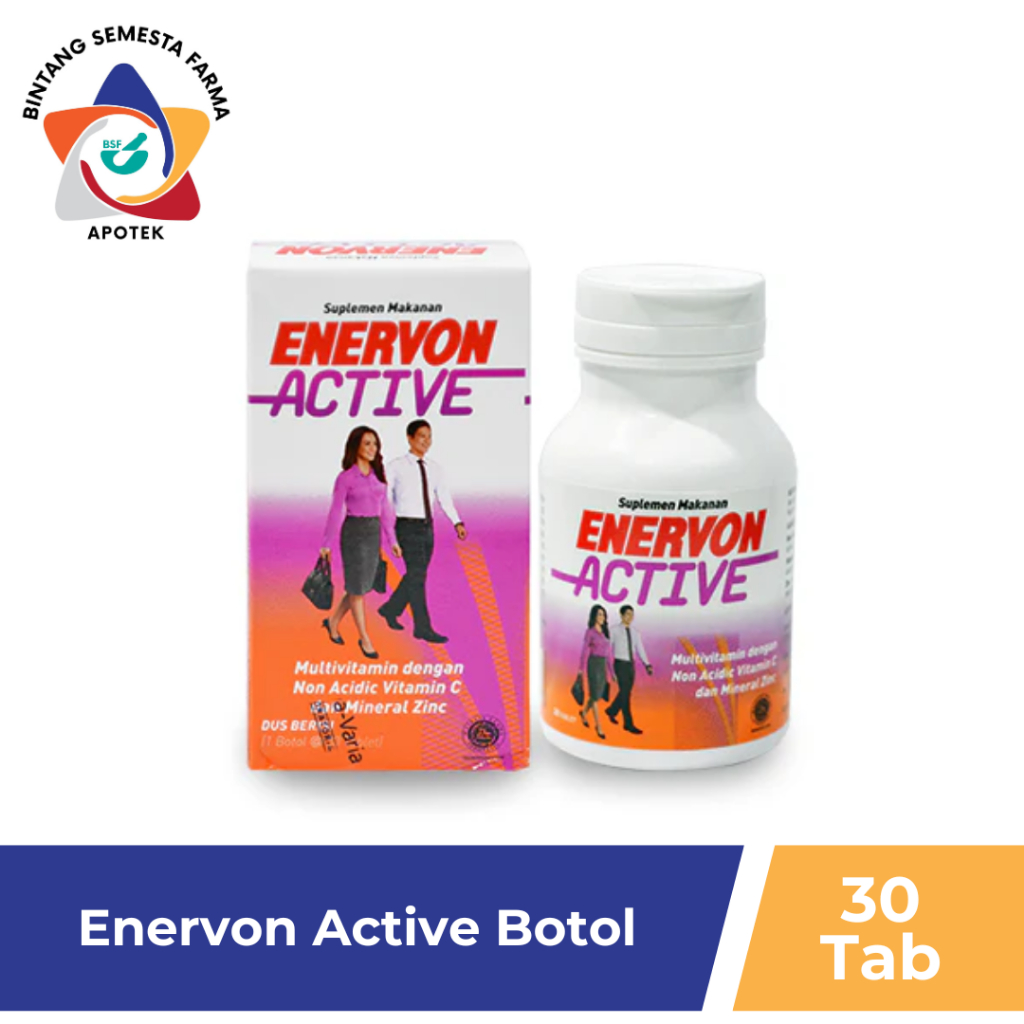 Enervon Active Botol Isi 30 Tablets