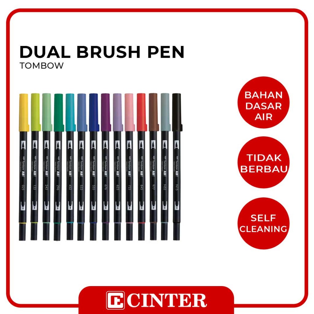 

TOMBOW - SPIDOL WARNA DUA UJUNG / SPIDOL SKETSA / DUAL BRUSH PEN ABT
