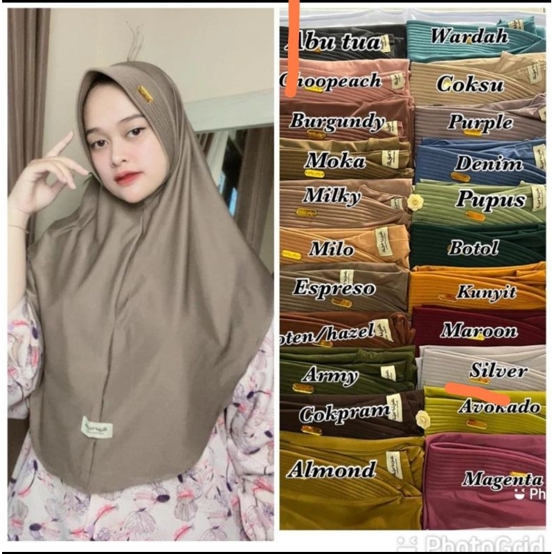 promo 100ribu dapat 6pcs ,hijab bergo pinguin Jersey size L