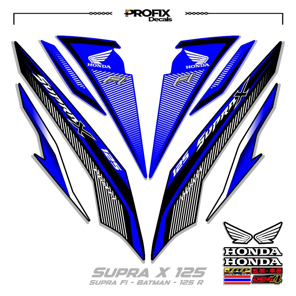 STRIPING SUPRA X 125 R MOTIF 14 STIKER DECAL SUPRA X 125 R-SUPRA FI BATMAN-125R
