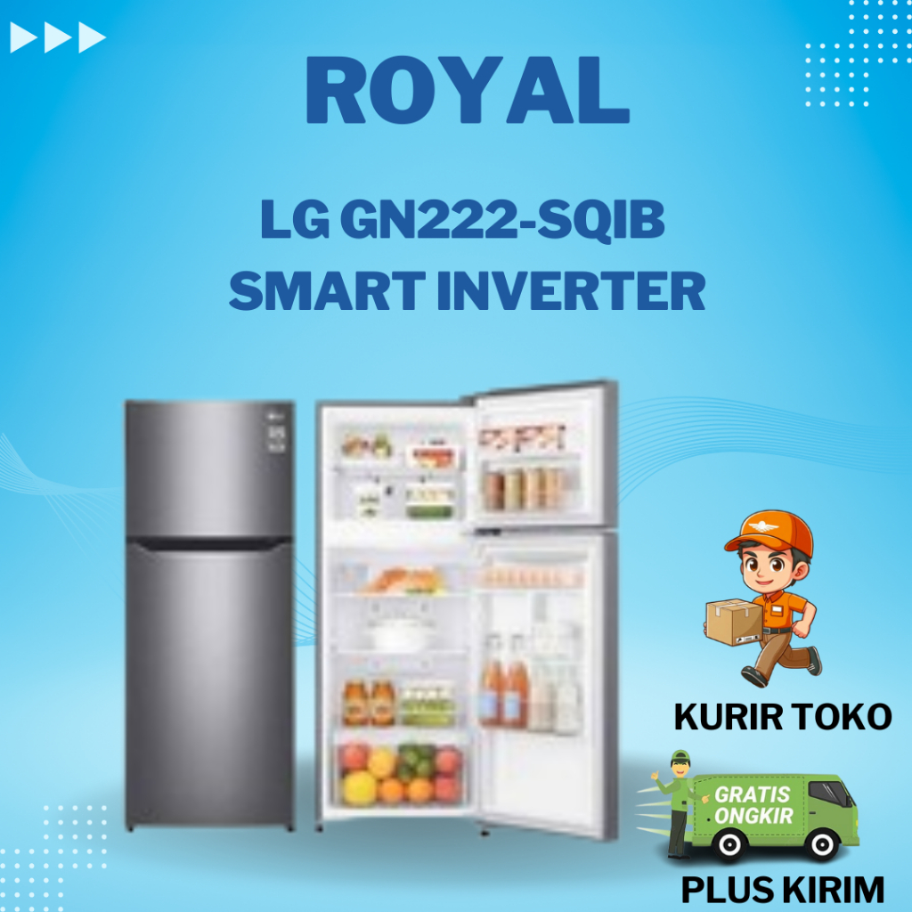 KULKAS 2 PINTU LG 215-SQIB