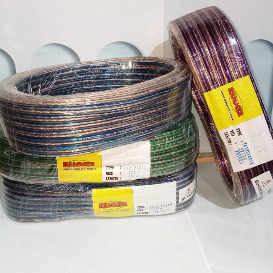 KABEL LISTRIK TRANSPARAN KABEL SERABUT/Kabel Audio