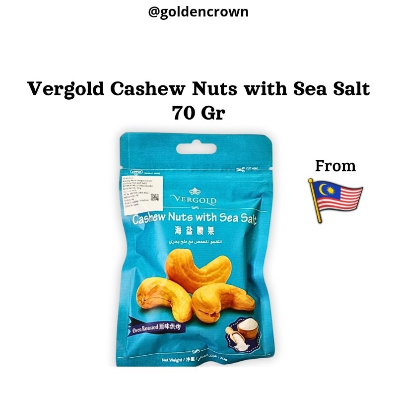 

Vergold Kacang Cashew Nuts with Sea Salt | Kacang mede asin 70g