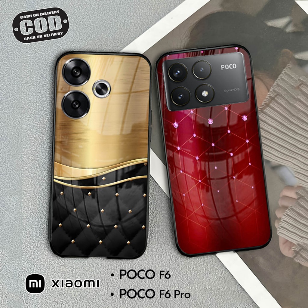 Softcase Kaca For POCO F6 & POCO F6 PRO - Case Handphone POCO F6 & POCO F6 PRO [T34].