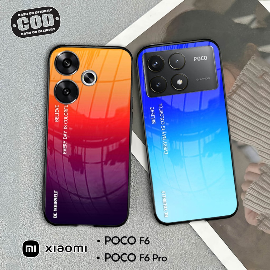 Softcase Kaca For POCO F6 & POCO F6 PRO - Case Handphone POCO F6 & POCO F6 PRO [T35].