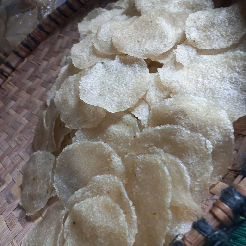 

Kerupuk Beras alami rasa bawang