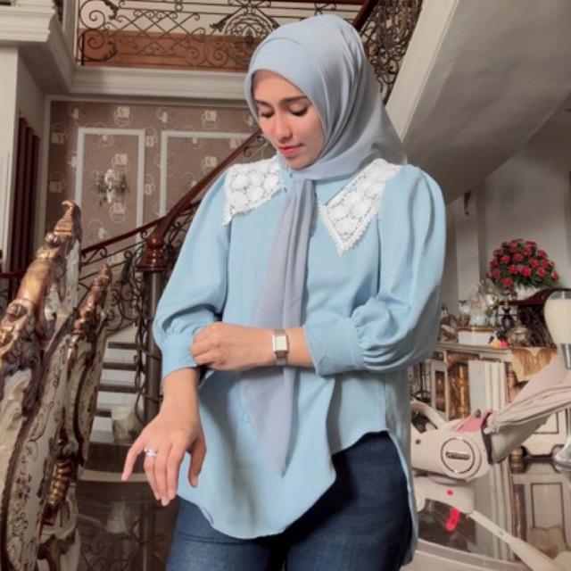 WF KERAH RENDA 2 BLOUSE || BLOUSE RENDA VIRAL || BLOUSE KERAH CANTIK
