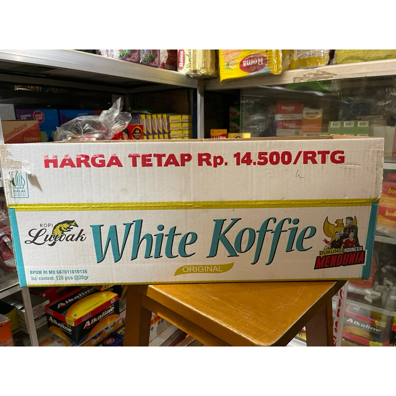 

LUWAK WHITE/DUO COFFEE DUS ( ISI 120 SACHET )