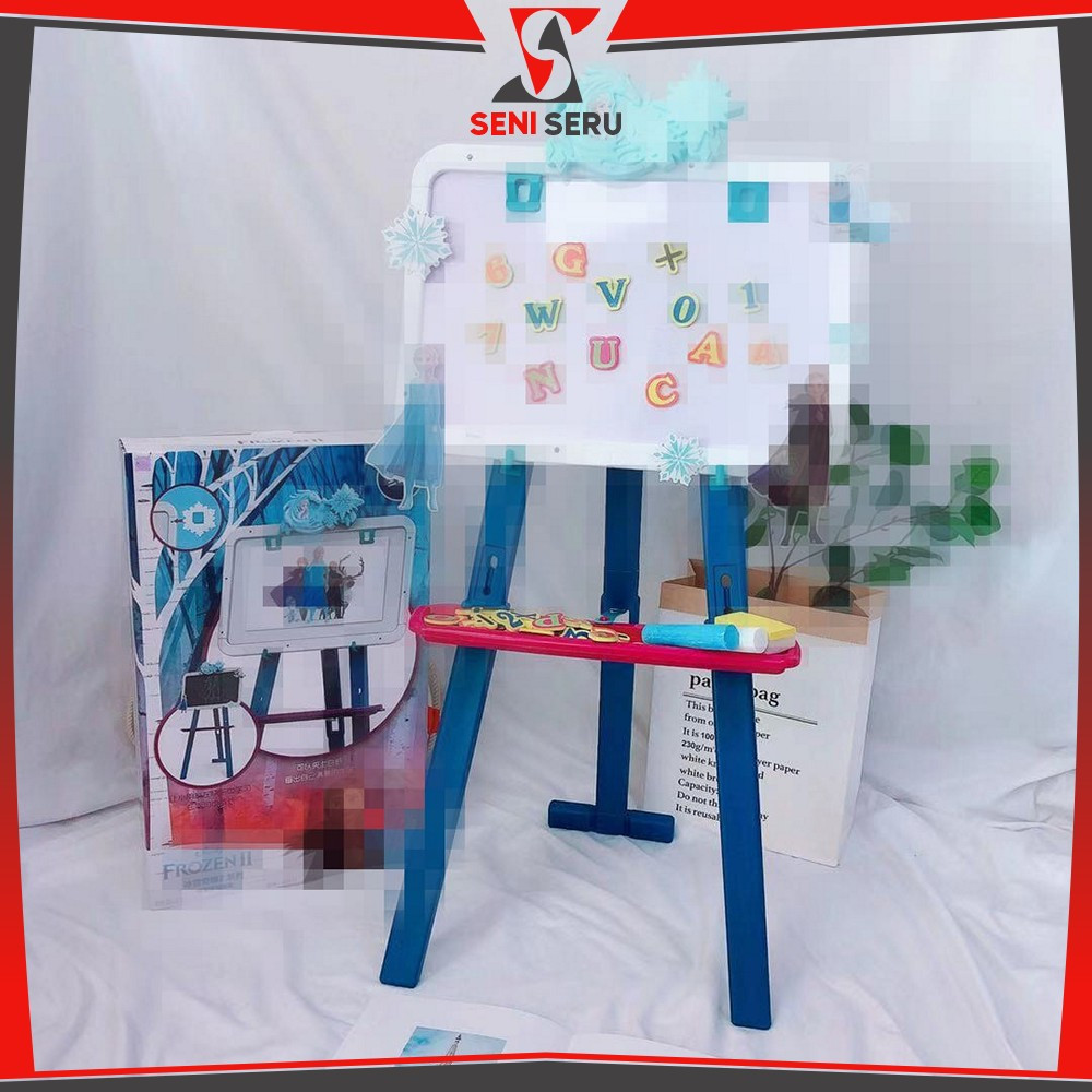 

Papan Tulis Proyektor / Drawing Black & White Board Magnet Anak / Mainan Learning Easel 3in1 Seni Seru M30