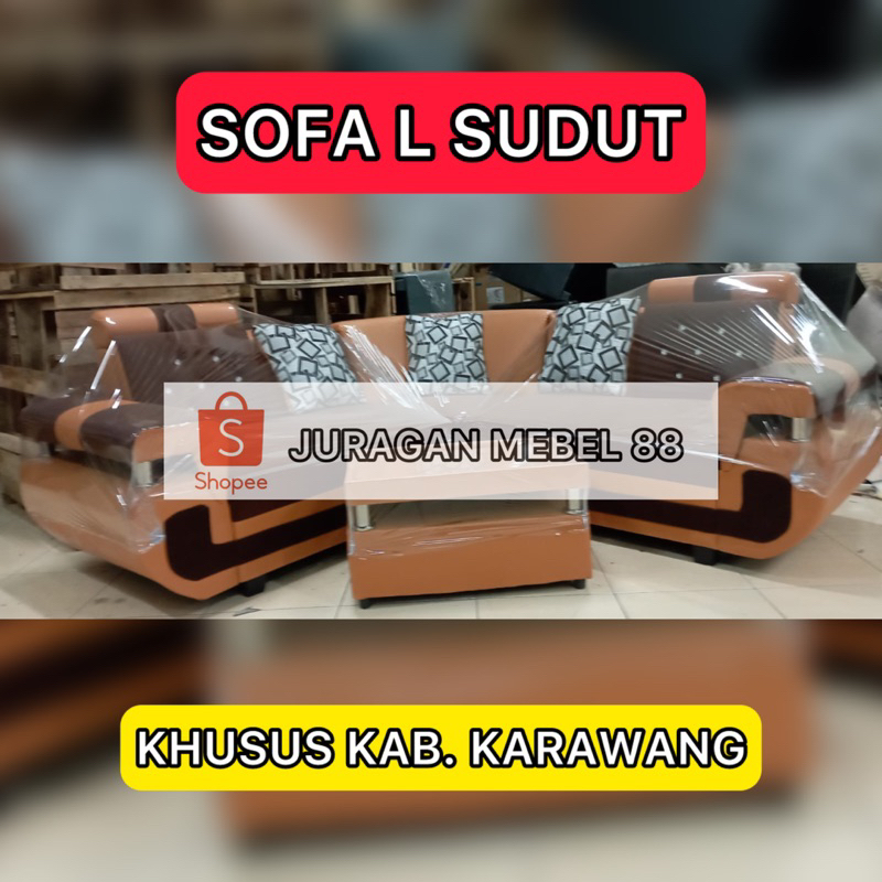 Sofa L Sudut Minimalis / Sofa Karawang / Sofa Minimalis Karawang / Sofa Ruang Tamu