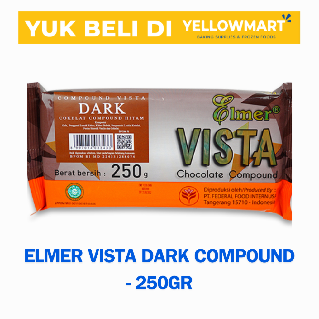 

Elmer Vista Dark Compound Coklat Batang - 250gr