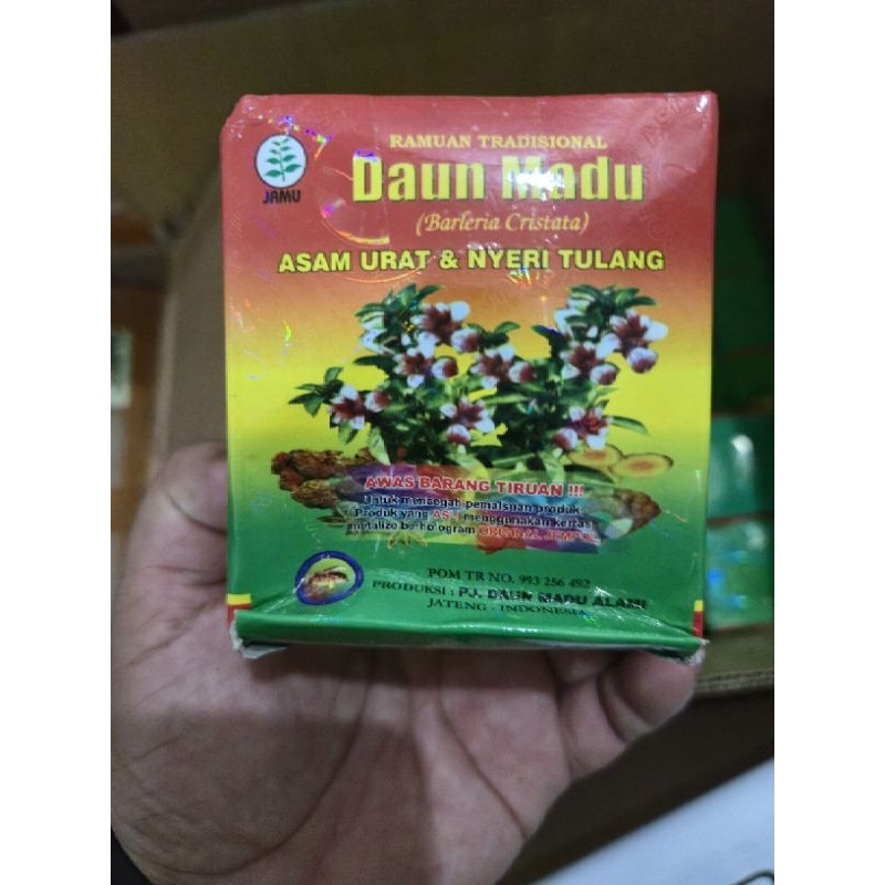 

JAMU ASAM URAT DAUN MADU [1box] exp 2028