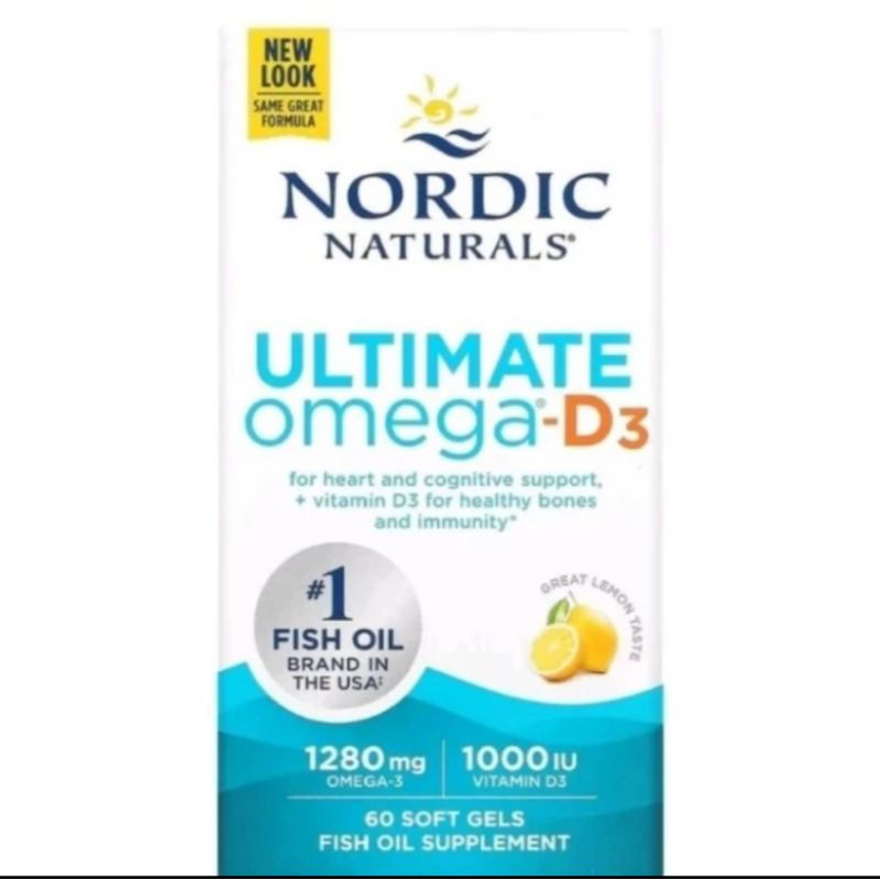 Nordic Naturals Ultimate Omega-D3 Fish Oil 60.softgel