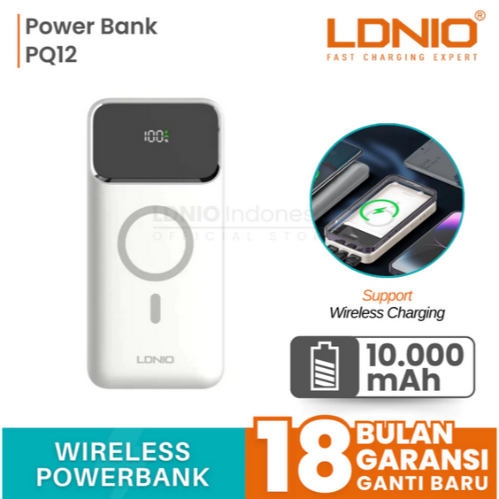 Magsafe Power Bank Wireless Magnetic all gadget iphone samsung smartwatch [pengisian cepat ]LDNIO PQ