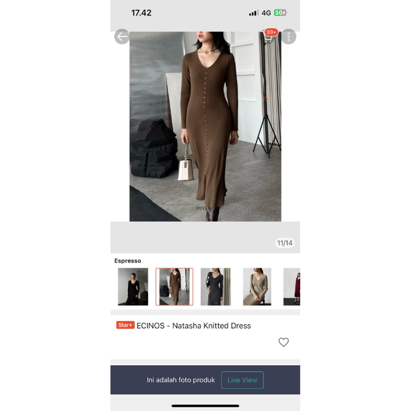 Ecinos Natasha knited dress