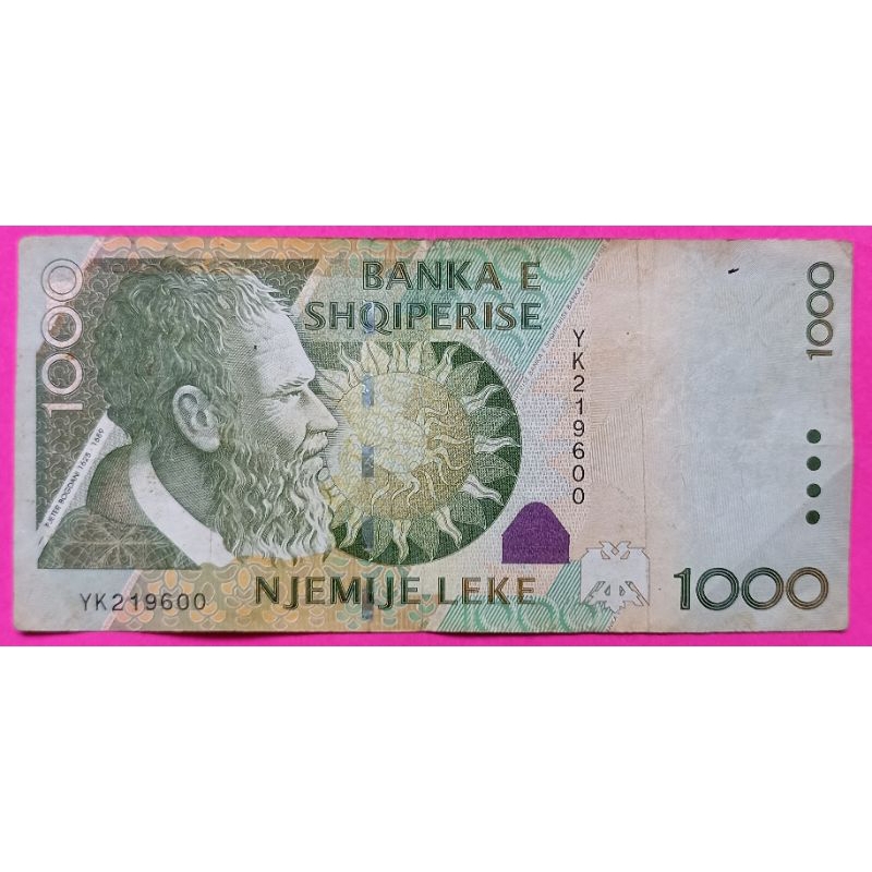 UANG KERTAS ALBANIA 1OOO LEKE