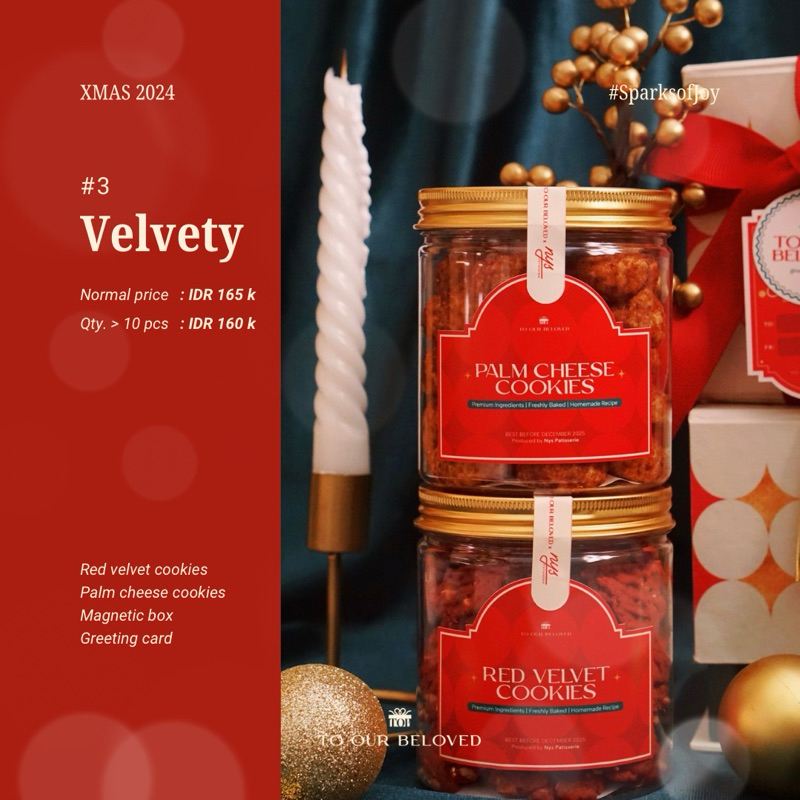 

XMAS 2024 | #3 Velvety | Hampers Natal Premium Unik Lucu