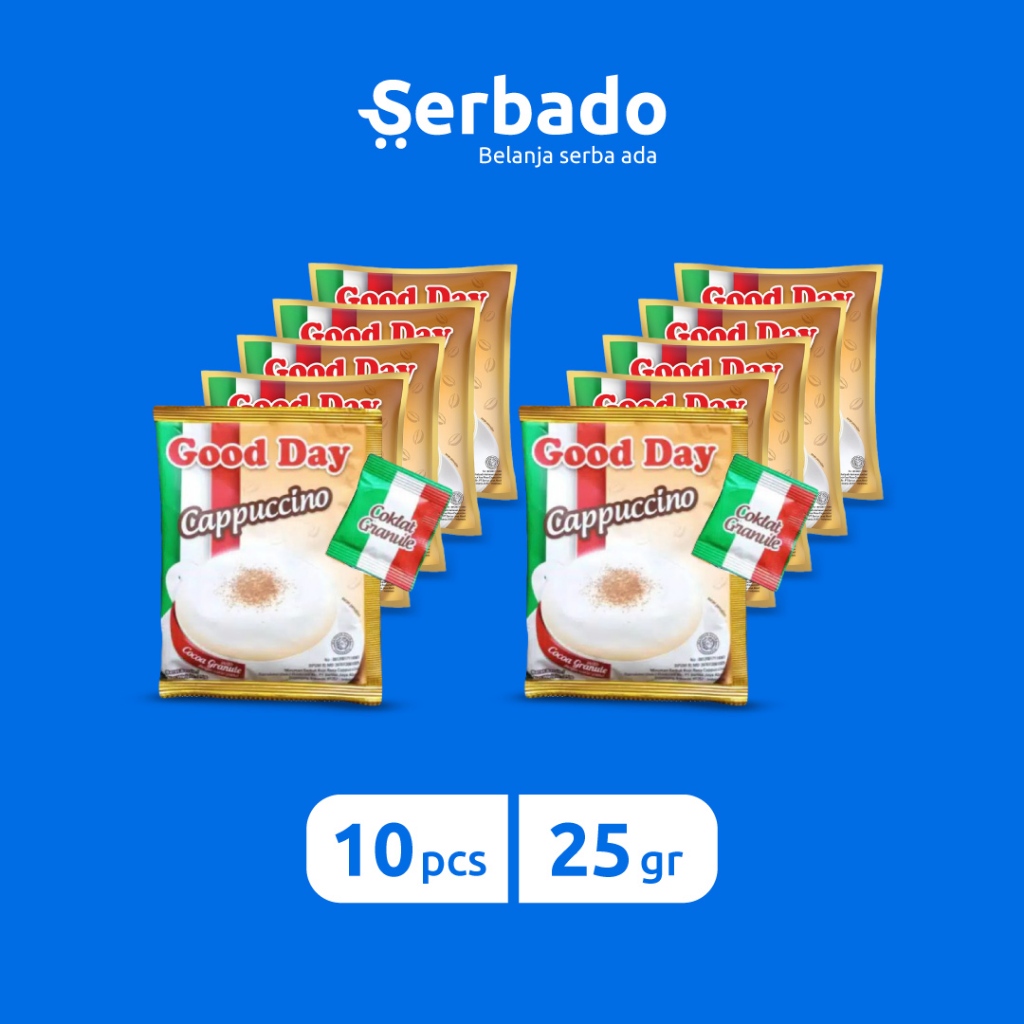 

Good Day Cappuccino Kemasan Sachet 25gr (Isi 10 Pcs)