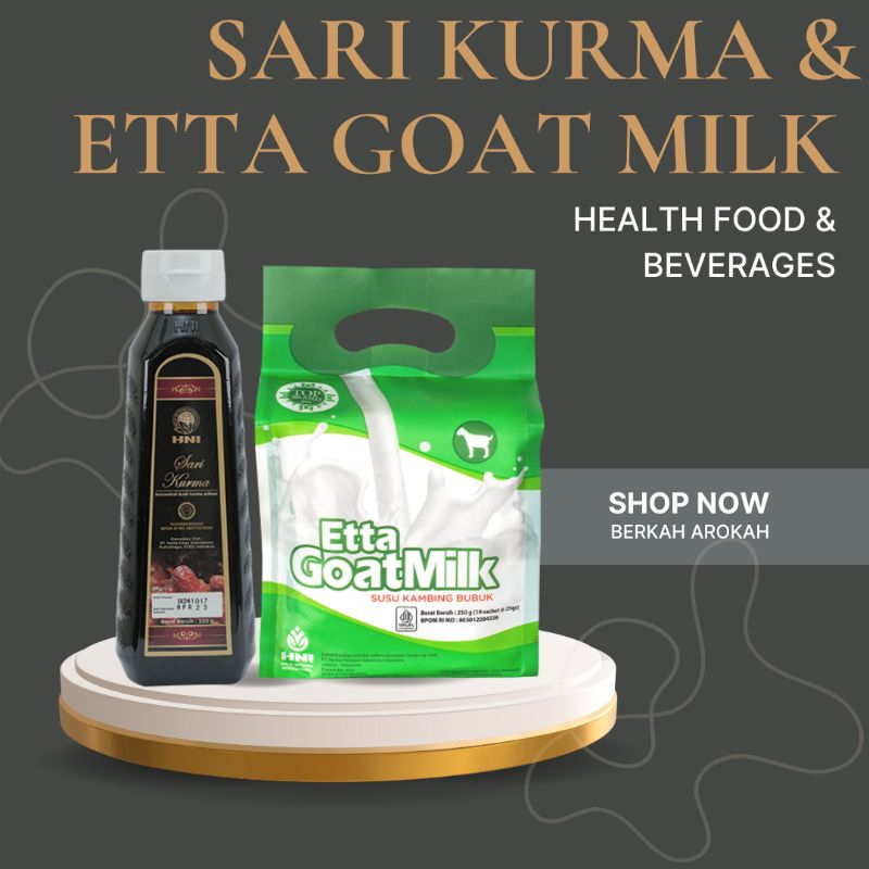 

sari kurma & Etta goat milk (bundling)