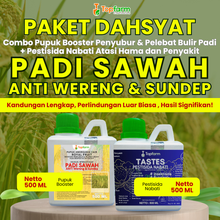 Pupuk Topfarm / Pupuk Padi Sawah Terbaik / Obat Padi Untuk Hama Wereng Plenum / Obat Padi Untuk Hama