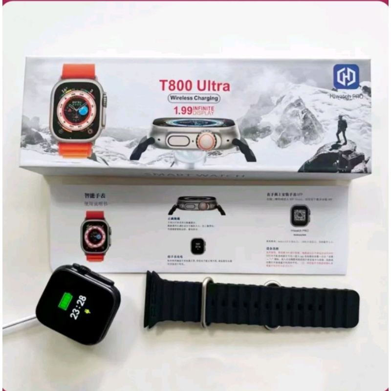 Smartwatch T800 Ultra Wireless Charging