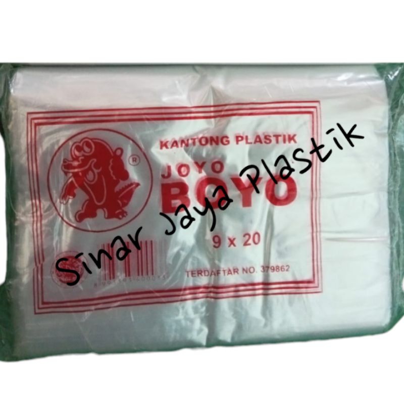 PLASTIK JOYO BOYO 1/4KG / PP JOYO BOYO MERAH 9x20