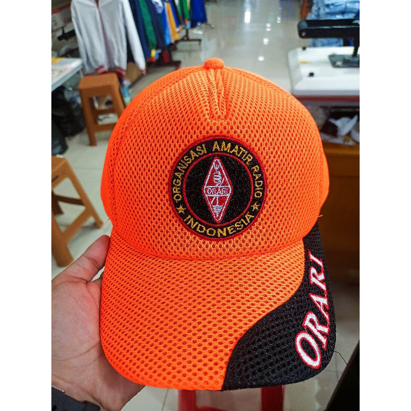 Topi ORARI Free BORDIR NAMA dan CALLSIGN