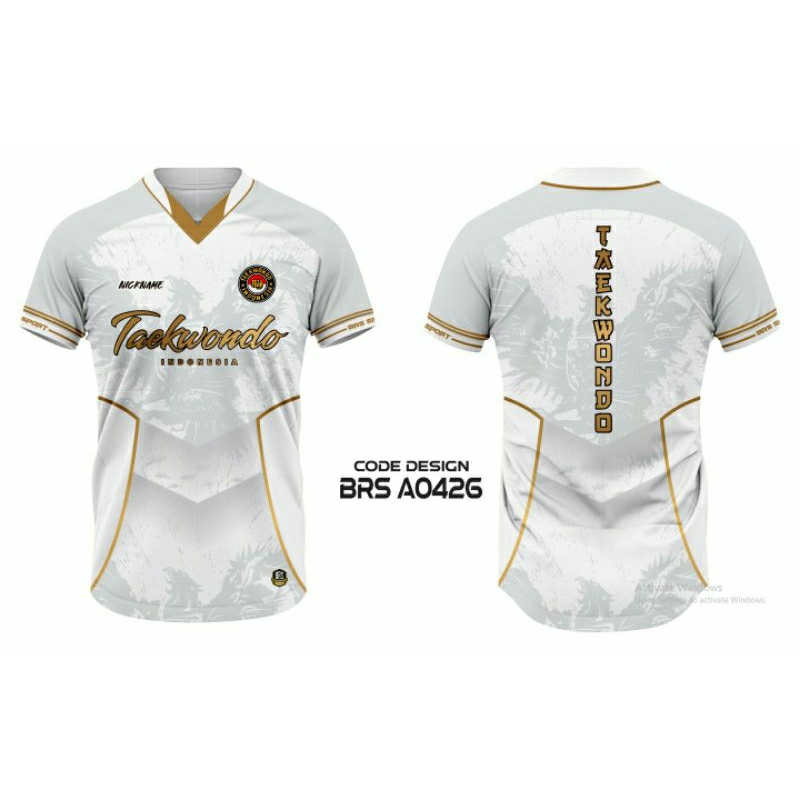 KAOS JERSEY TAEKWONDO/BAJU JERSEY TAEKWONDO FULL PRINTING KUALITAS PREMIUM TERBARU