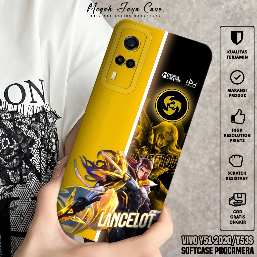 Case Hp VIVO Y51 2020 / VIVO Y53S - Softcase Hp VIVO Y53S / VIVO Y51 2020 Motif AES - Casing Hp VIVO