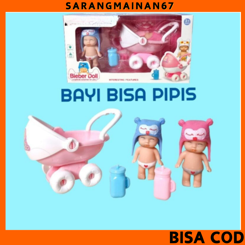 Mainan Bieber Doll SMN341! Bayi Bisa Pipis Mainan Boneka Anak Bayi