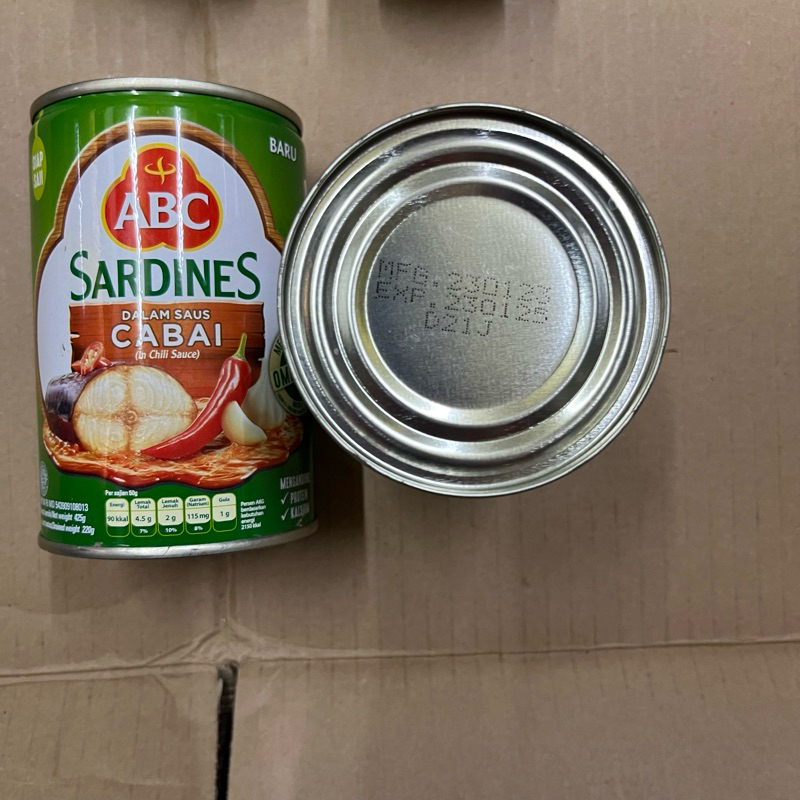 

ABC Sardines Cabai Kemasan Kaleng - Ikan Sarden ABC Kemasan Kaleng Saos Cabai Besar