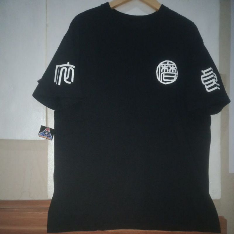 KANJI japan t shirt vintage built up size L, XXL SECOND ORIGINAL