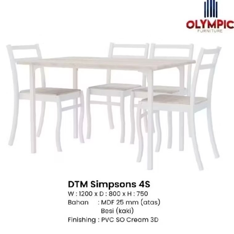 Meja makan Olymplast / Meja makan kekinian murah Meja makan Olympic