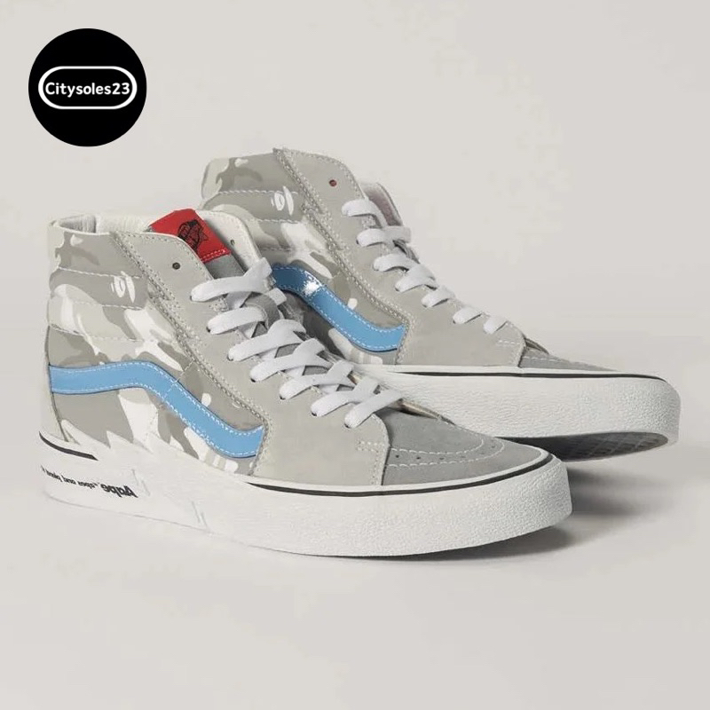 Vans Sk8-Hi Bolt X Aape Grey Camo