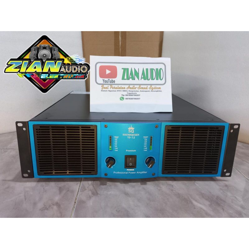POWER AMPLIFIER SOUNDQUEEN TD7.2 premium ORIGINAL 2X3000WATT