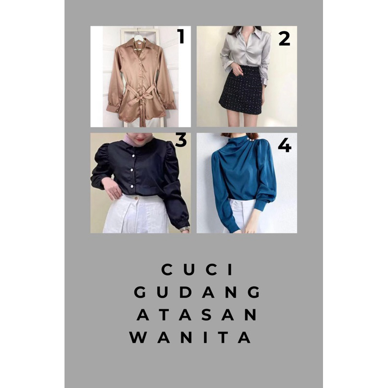 Atasan Wanita Bahan Satin Premium