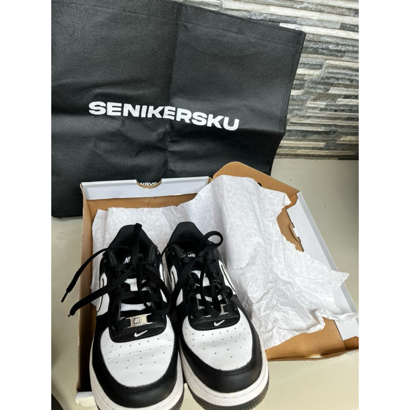 Nike Airforce 1 low White Black GS Women (NEGO)