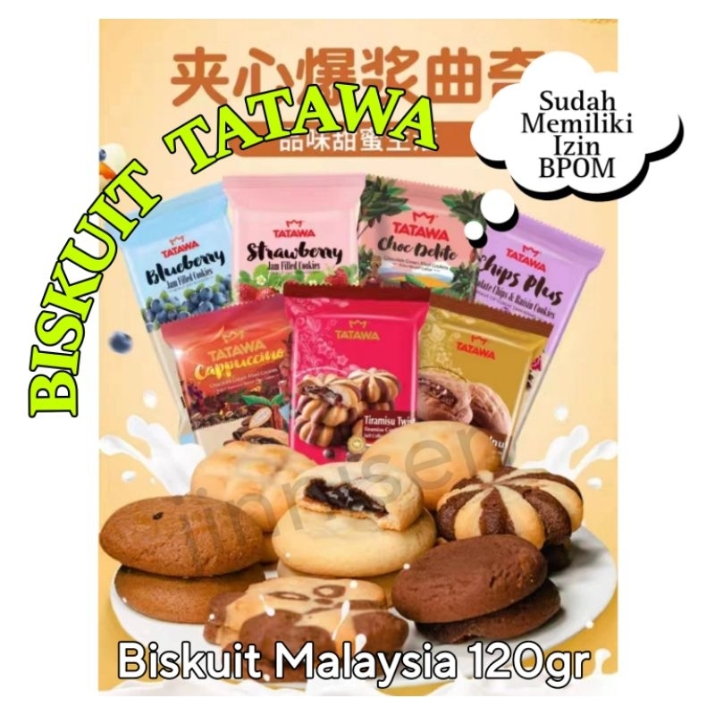 

(BPOM)Biskuit Tatawa 120gr(2 Pack)Biskuit Hazelnut Coklat/Biskuit Capuccino Kopi Coklat/Cemilan