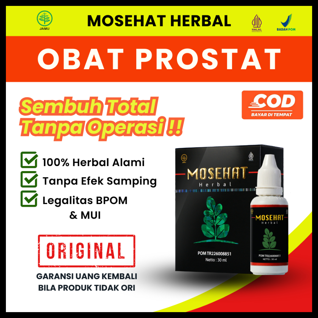Mosehat Herbal Obat Prostat Infeksi Saluran Kencing - 30ml