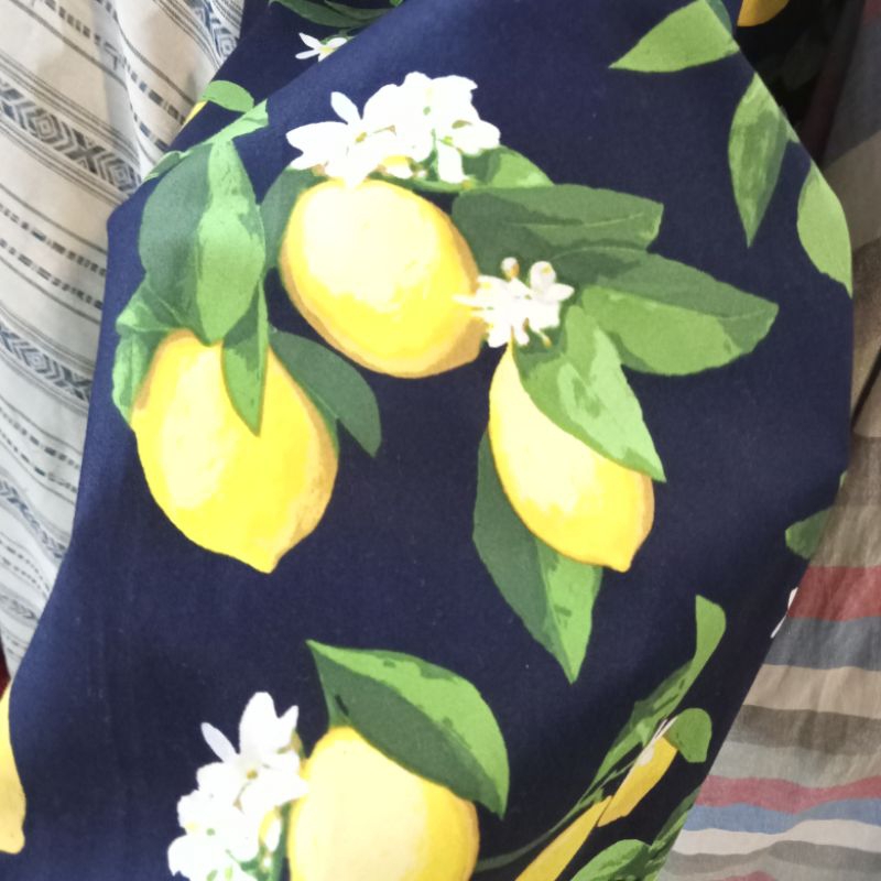 Kain - Kain Katun Chinos Motif Bunga Import - Kain Chinos Bahan celana - Kain Meteran Dzb | Harga Pe