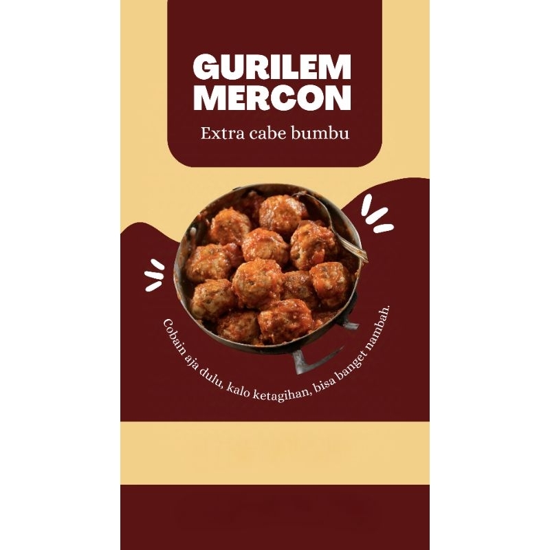 

Cilok Gurilem Isi "Mercon