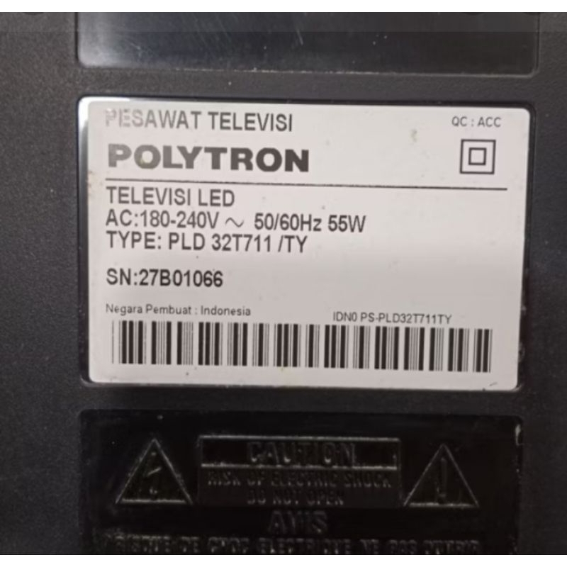 psu tv polytron PLD 32T711