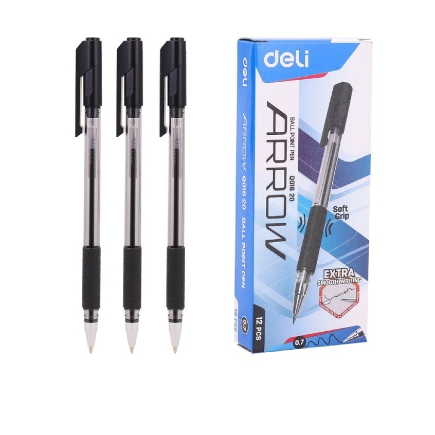 

DELI - EQ01620 Ballpoint Arrow / Pulpen 0.7mm Ujung Tumpul Hitam